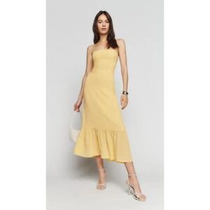NWT Reformation Arta Dress Sunshine Yellow 12